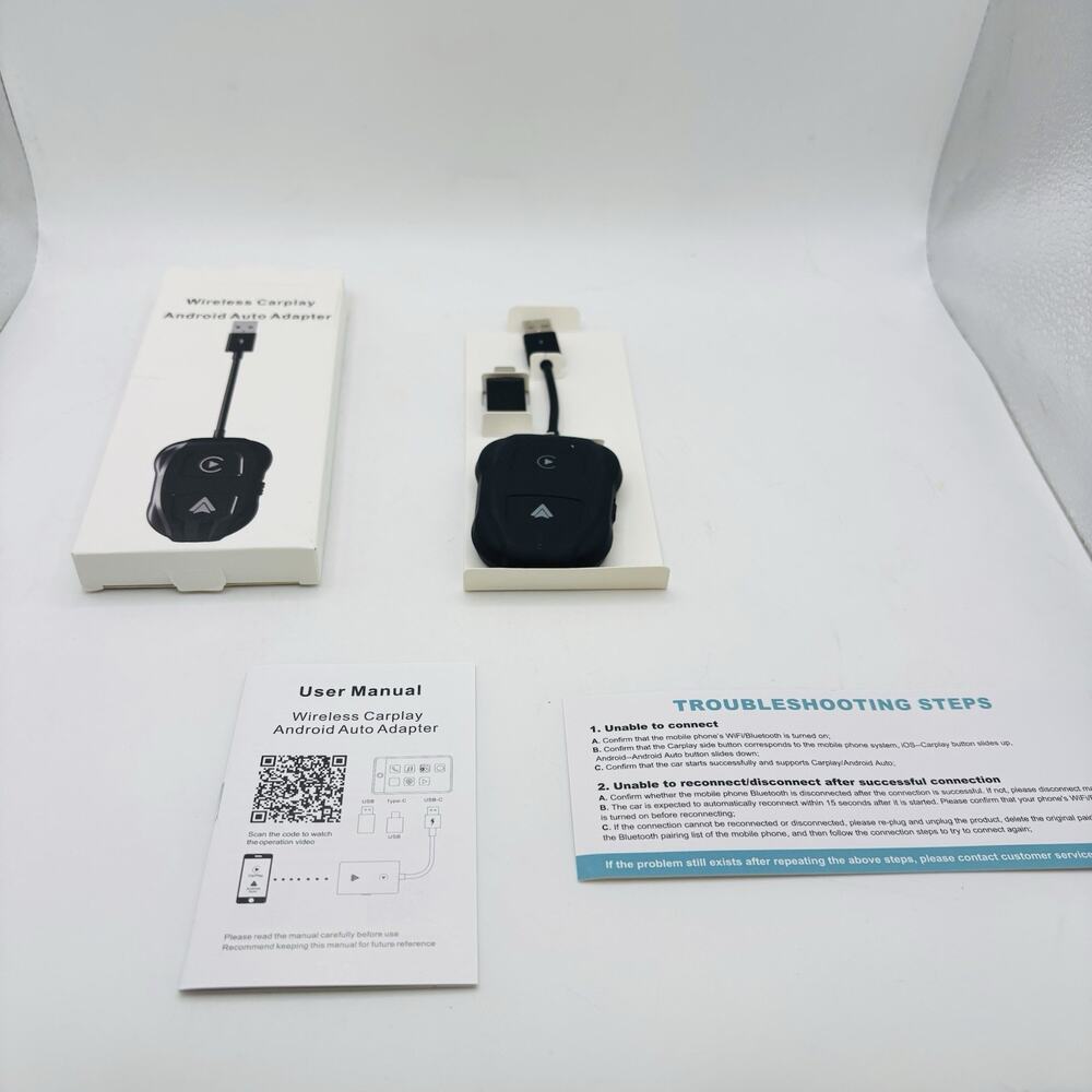 Wireless CarPlay Android Auto Adapter. New In Box. - Picture 8 of 9